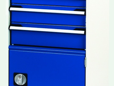 Drawer Cabinet with 1 Cupboard & 4 Drawers -Bott Cubio. W525 x H1000 x D525mm