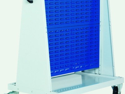 Perfo Trolley With Louvred Panels-Bott Cubio. 4 Panels. H1200m mm. 14026038.11