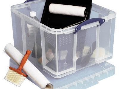 Really Useful Box - Clear. H310 x W440 x D520mm. 42 Litre Capacity