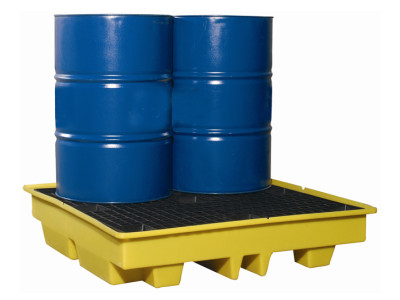 Spill Pallet PE 4 Drum 128cm x 128cm x 28cm