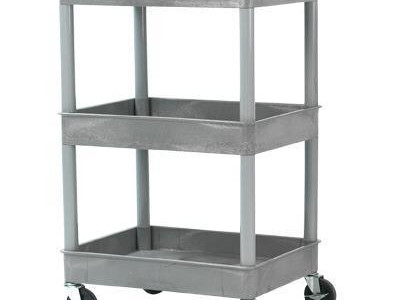 Plastic Shelf Trolley - 3 Shelf LxWxH 610 x 460 x 1000mm