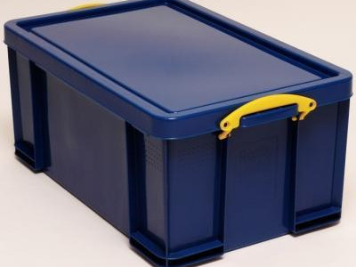 Really Useful Box - Blue. H310 x W440 x D710mm. 64 Litre Capacity