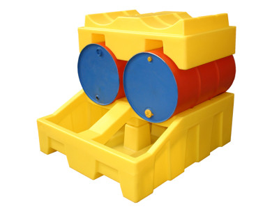 Horizontal Stacking Base Unit PE 2 Drum 139cm x 125cm x 49cm