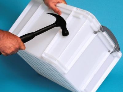 Really Useful Box - White. Extra Strong. H310 x W390 x D480mm. 35 Litre Capacity