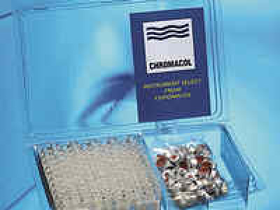 Varian-2ml Screw Vial W/Silicone/RedPTFE (pk/100)