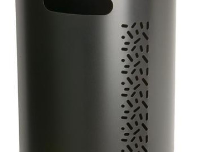 Waste Bin - Hookable Wall Mounted. H495 x W400 x D215mm. 20L Capacity. Grey