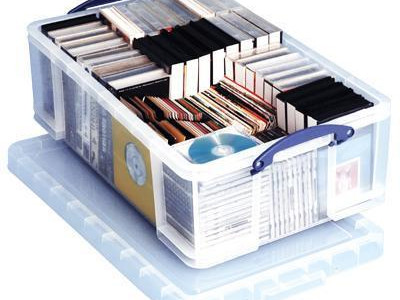 Really Useful Box - Clear. H230 x W440 x D710mm. 50 Litre Capacity