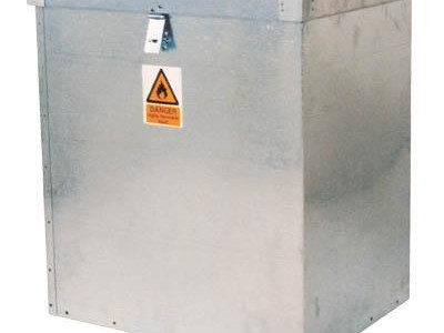 Storage Bin - Galvanised. Leak-Proof. H765 x W685 x D508mm