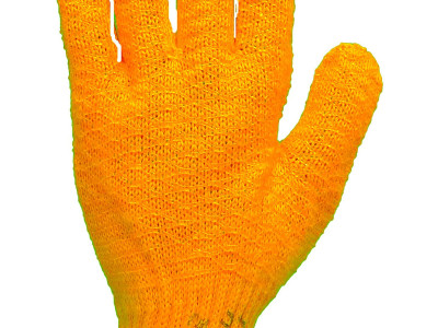 Gloves Criss Cross Latex Grippa. Size 10 Orange