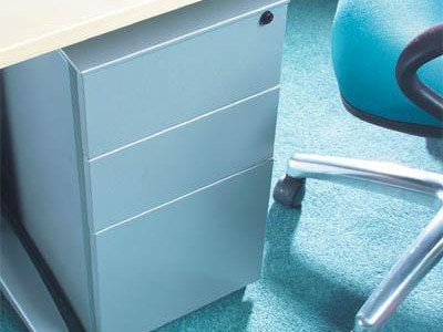 Mobile Pedestal - Black. H650 x W420 x D540mm