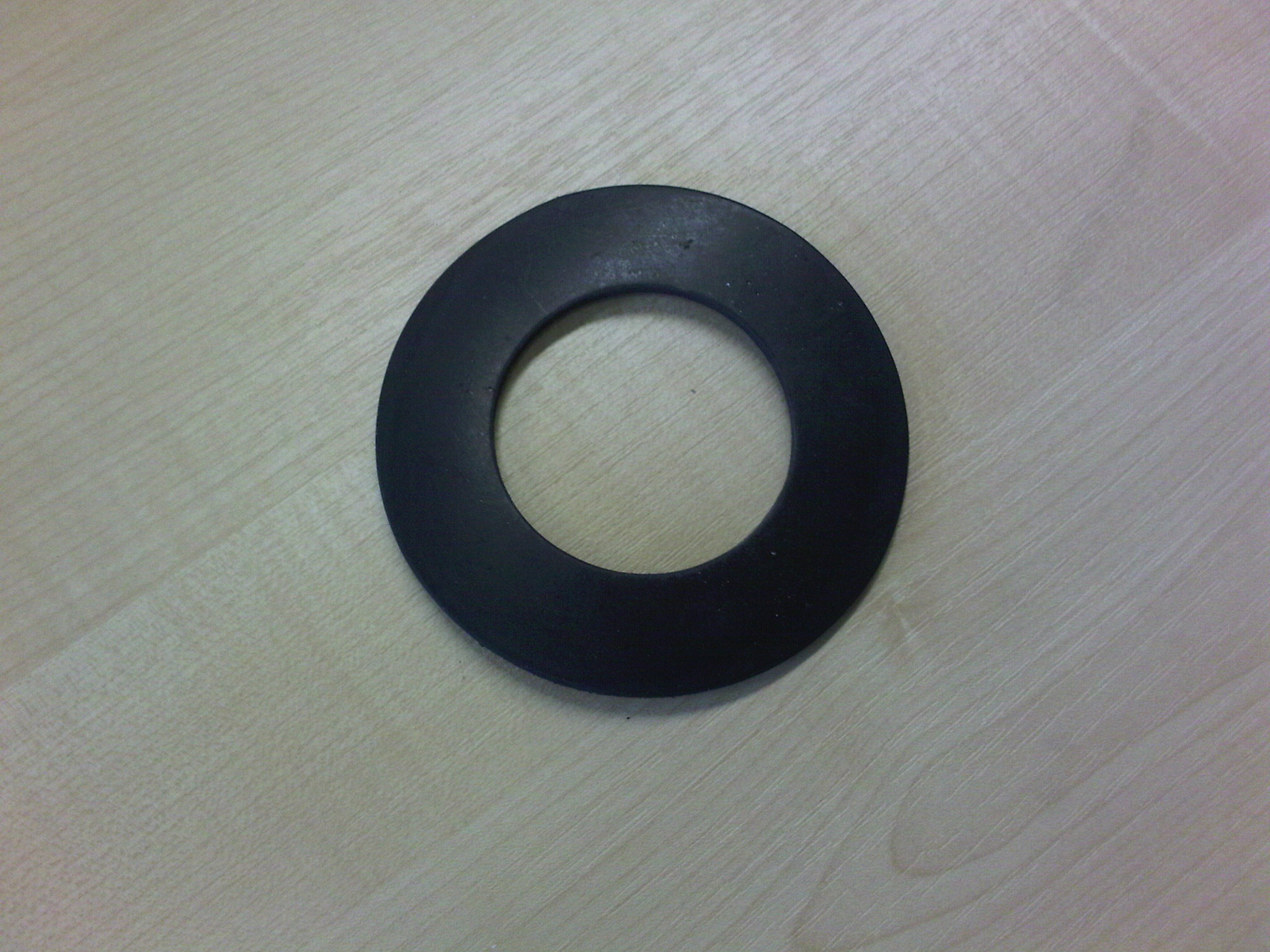 Neoprene Rubber  60 Shore Hardness  1.50mm Thick  Flat Ring 1.1/2