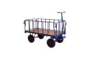 Tubular Steel Sided Solid Tyre Truck 500kg Capacity - 500mm High