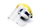 Infield Browguard With Easily Replaced Polycarbonate Impact Visor