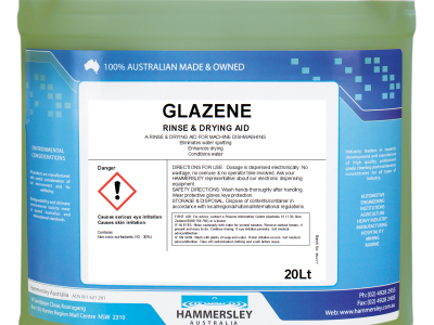 Glazene - Rinse & Drying Aid Machine Dishwashing (20 LT | Cube Drum)