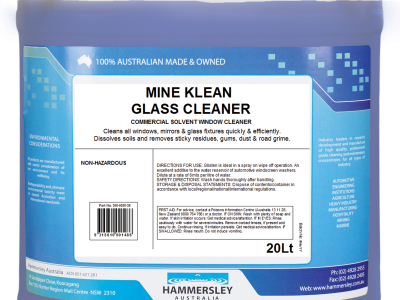 Mine Klean Glass Cleaner (20 LT | Cube Drum)