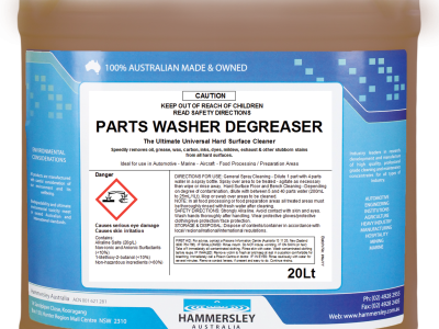 Parts Washer Degreaser - Water based, non toxic, non flammable (20 LT | Cube Drum)